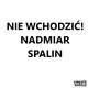 POLON-ALFA Sygnalizator informacyjny SG-1-1-004 NIE WCHODZIĆ! NADMIAR SPALIN jednostronny biały