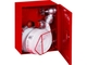 Hydrant wewnętrzny H52EG-Z-20K DN52 EKO zawieszany z koszem głęboki (pod dodatkowy wąż) 20 m, biały