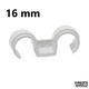 CELO Uchwyt nylonowy FPD 16-18mm podwójny (opakowanie 100 szt.) 916FPD