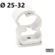 CELO Uchwyt ABT multiwymiarowy 25-32 mm zamknięty (opakowanie 50 szt.) biały 9132ABT