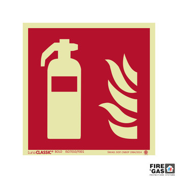 ZNAK Gaśnica 35x35 F001