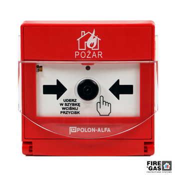 POLON-ALFA ROP-4001MH Zewnętrzny ręczny ostrzegacz pożarowy