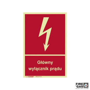 ZNAK Główny wyłącznik prądu 22x15 F115