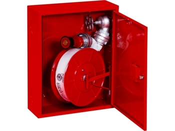 Hydrant wewnętrzny H52-Z-15 zawieszany, na bębnie, wąż 15m, biały