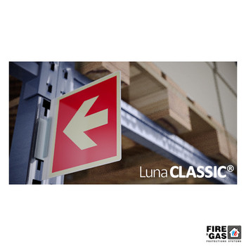 ZNAK Kierunek do sprzętu PPOŻ uchylny 20x20 F200