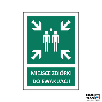 ZNAK Miejsce zbiórki do ewakuacji 25x35 TN409