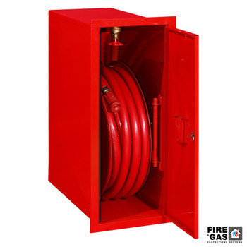 Boxmet Hydrant wewnętrzny H25B-W-30 Hydrant DN25, boczny wnękowy, wąż 30m, czerwony