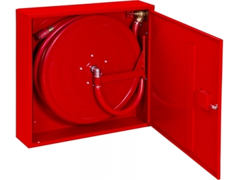 Hydrant wewnętrzny H25S-Z-20 Hydrant DN25, zawieszany smukły, wąż 20m, biały