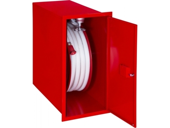 Hydrant wewnętrzny H33B-W-20 Hydrant DN33, boczny wnękowy, wąż 20m, biały