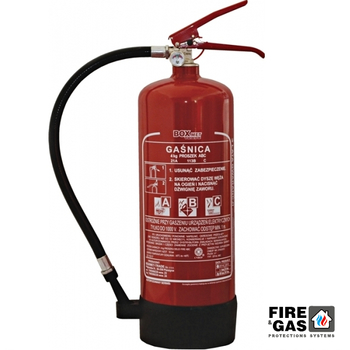 BOXMET Gaśnica proszkowa 4 kg GP-4x ABC z podstawą