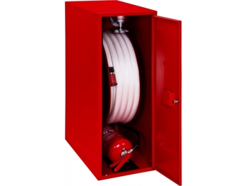Hydrant wewnętrzny H33B-Z-KP-30 Hydrant DN33, boczny zawieszany, wąż 30m, czerwony