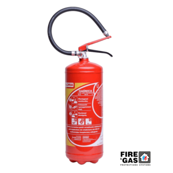 GLORIA Gaśnica Proszkowa 6kg GP-6X ABC PDE 6 z wieszakiem