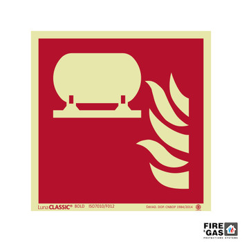 ZNAK Stała instalacja gaśnicza 20x20 F012