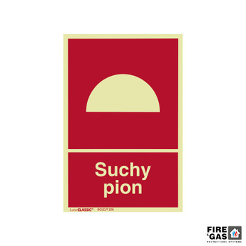 ZNAK Suchy pion 15x10 F106