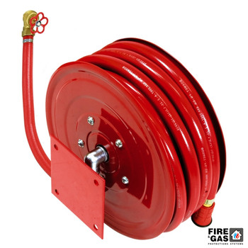 BOXMET Hydrant wewnętrzny H25-B-NW-20 Hydrant DN25, bezszafkowy z bębnem niewychylnym, wąż 20m