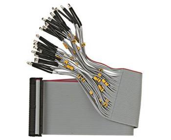 F50F410 Taśma płaska 50-żyłowa, z 24 czerwonymi LEDami