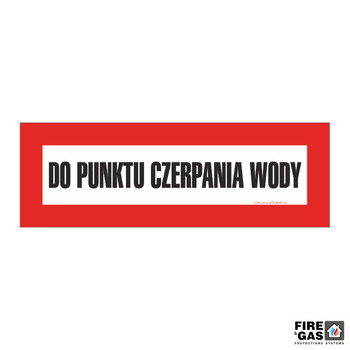 ZNAK Do punktu czerpania wody 68x23 T238