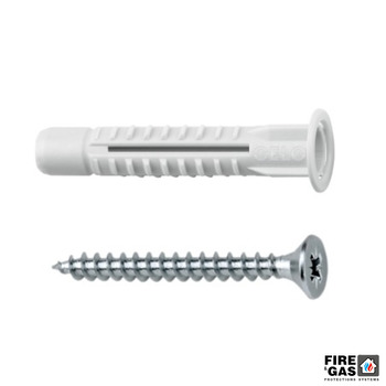 CELO Kołek wszechstronny 8 mm MZK 8x49 z kołnierzem + wkręt 5,0x70 mm (opakowanie 50 szt.) 98MZKSZ