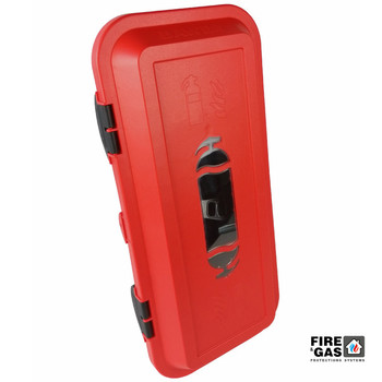 BAWER Szafka plastikowa na gaśnicę 6 kg z oknem