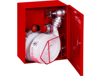 Hydrant wewnętrzny H52EG-Z-15K DN52 EKO zawieszany z koszem głęboki (pod dodatkowy wąż) 15 m, czerwony