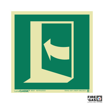 ZNAK Pchać aby otworzyć drzwi (lewe) 15x15 E022