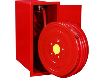 Hydrant wewnętrzny H25BW-W-20 Hydrant DN25, wnękowy boczny wyjezdny, wąż 20m, czerwony