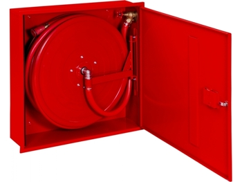 Hydrant wewnętrzny H25S-W-20 Hydrant DN25, wnękowy smukły, wąż 20m, czerwony