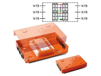 Puszka ppoż rozgałęźna z bezpiecznikiem E90 PP-BXM Typ 6.1