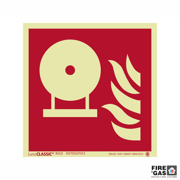 ZNAK Stałe urządzenia gaśnicze wodne 20x20 F013