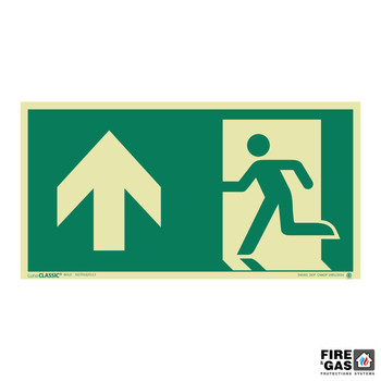 ZNAK Wyjście ewakuacyjne strzałka na wprost (lewe) 50x95 E112