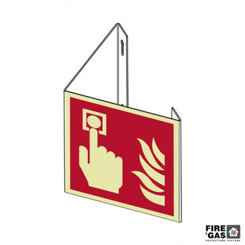 ZNAK Alarm pożarowy ROP 3D z regulacją kąta 20x20 F005-3D-R