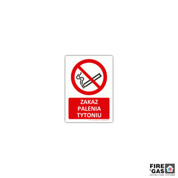 ZNAK Zakaz palenia 15x21 cm P002V folia