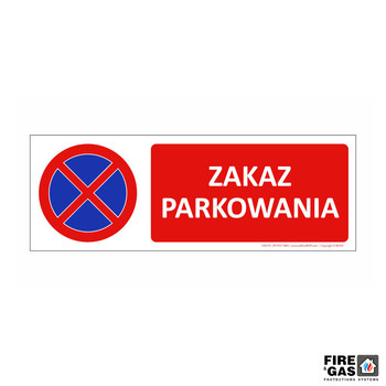 ZNAK Zakaz parkowania 25x70 T205