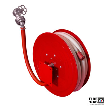 BOXMET Hydrant wewnętrzny H33-B-NW-30 Hydrant DN33, bezszafkowy z bębnem niewychylnym, wąż 30m