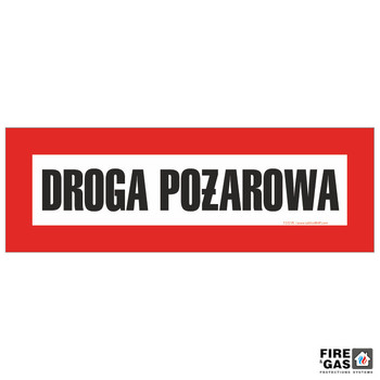 ZNAK Droga pożarowa 68x23 T232