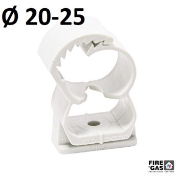 CELO Uchwyt ABT multiwymiarowy 20-25 mm zamknięty (opakowanie 50 szt.) biały 9125ABT